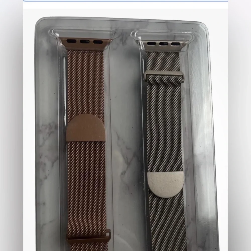 Set of Two Band for‎ Apple Watch Wristband Rose Gold 5.5 Inches Length